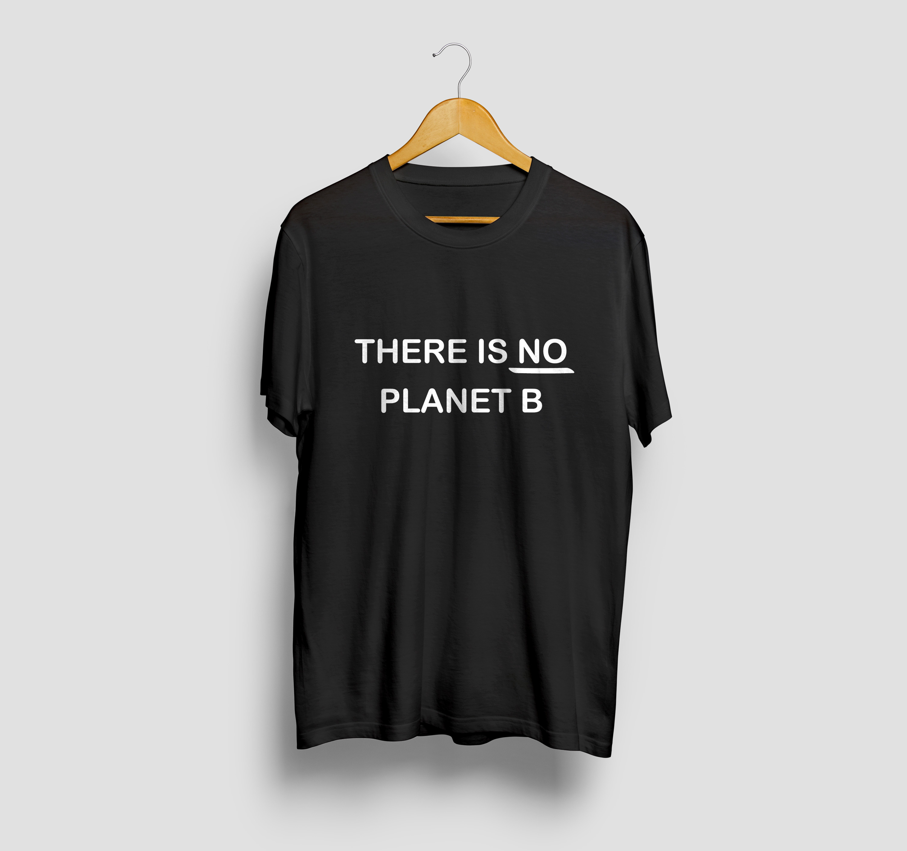 No Planet B — black vegan T-shirt